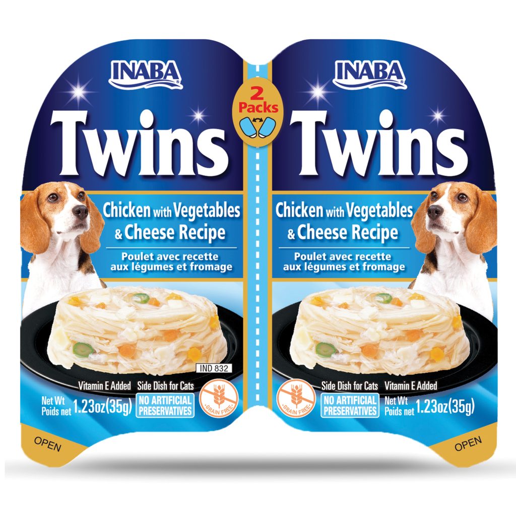 Twins for Dog, Chicken with Vegetables & Cheese Recipe (Each: 2 Cups)
