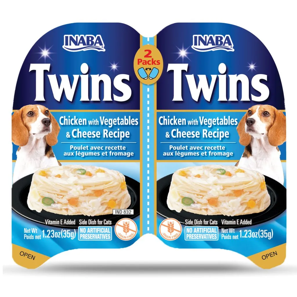 Twins for Dog, Chicken with Vegetables & Cheese Recipe (Each: 2 Cups)