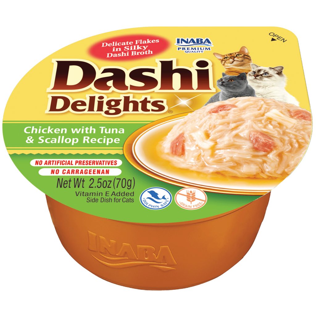 Dashi Delights for Cat, Chicken with Tuna & Scallop Recipe (Each: 1 Cup)