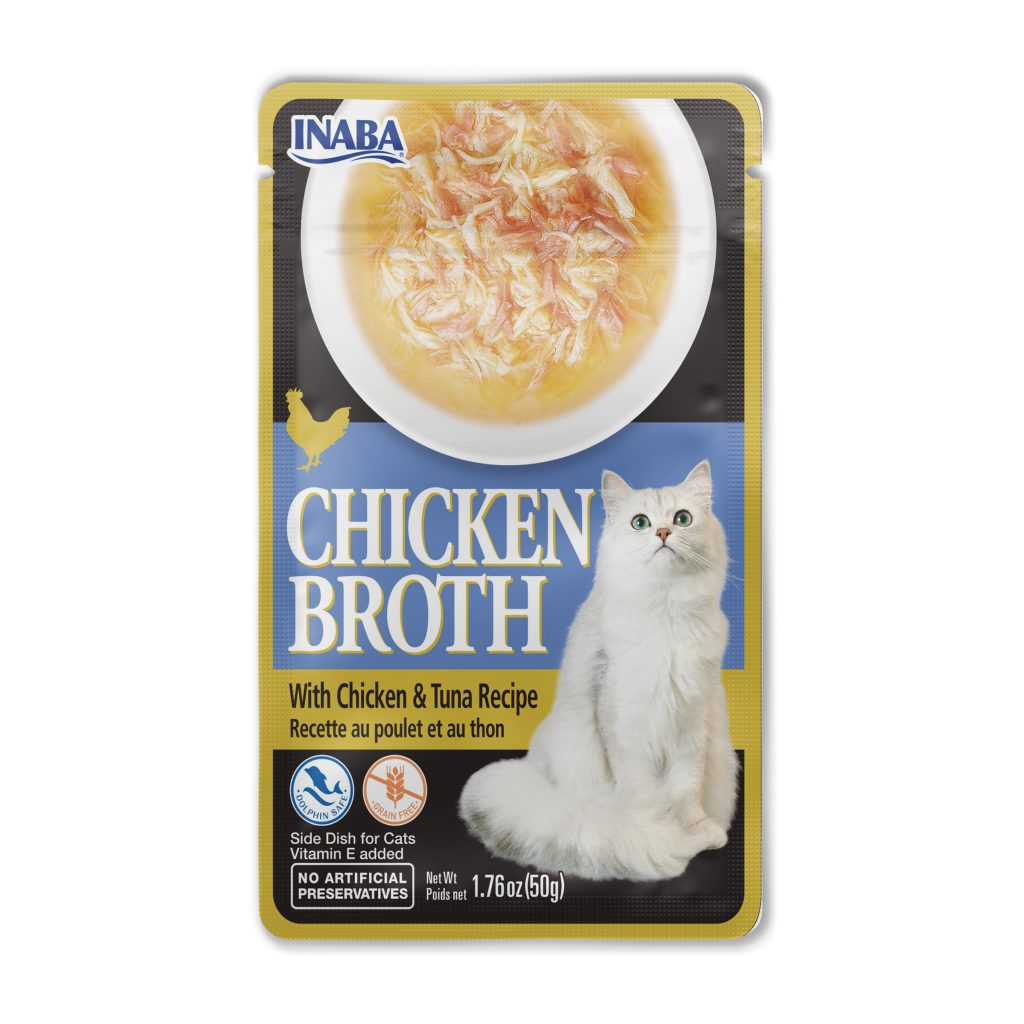 Chicken Broth for Cat, Chicken & Tuna Recipe (Each: 1 Pouch)