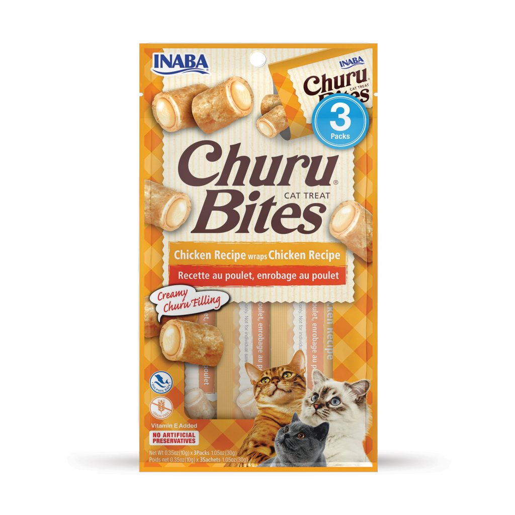 Churu Bites for Cat, Chicken Recipe (Each: 3 Tubes)