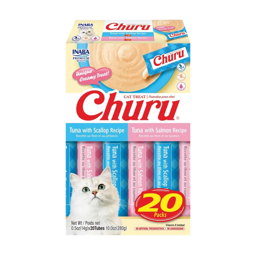 Churu for Cat, Tuna Variety Box (Each: 20 Tubes)