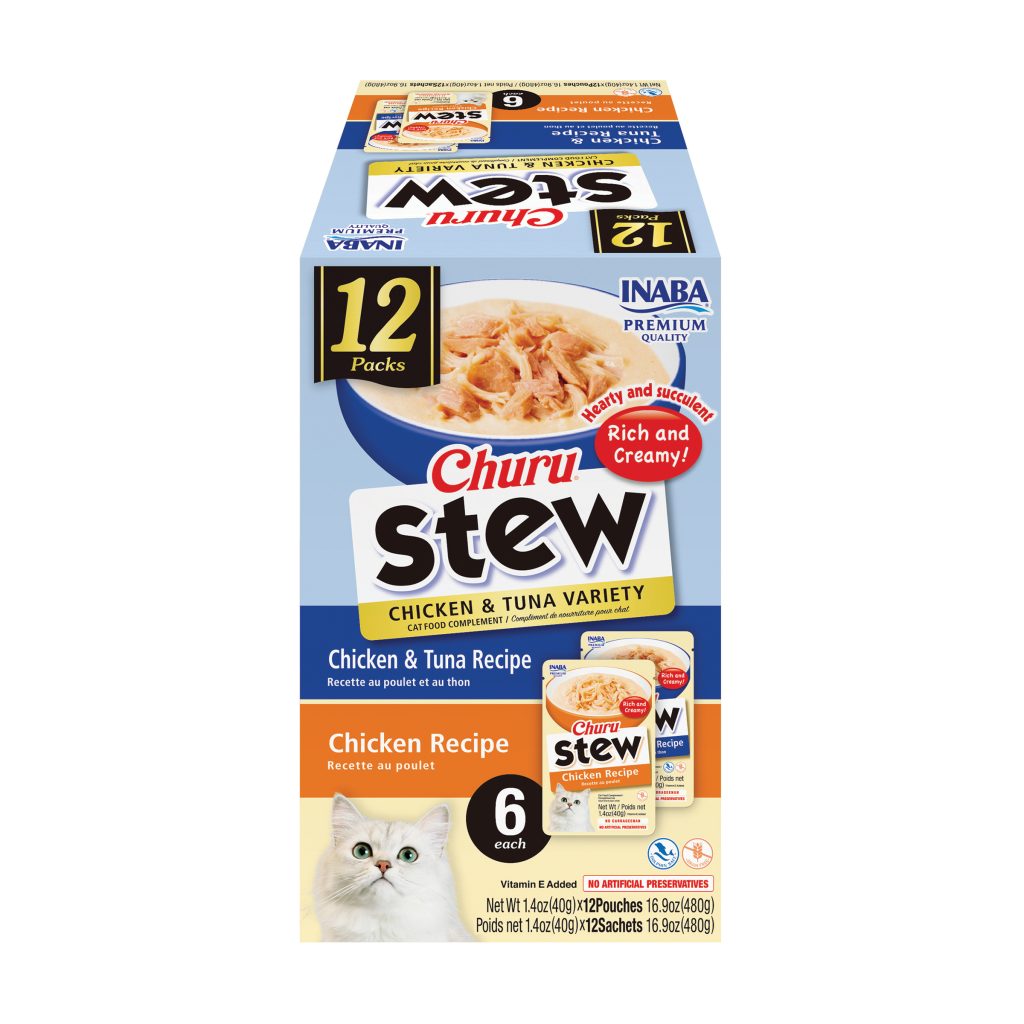 Churu Stew for Cat, Chicken & Tuna Variety (Each: 12 Pouches)