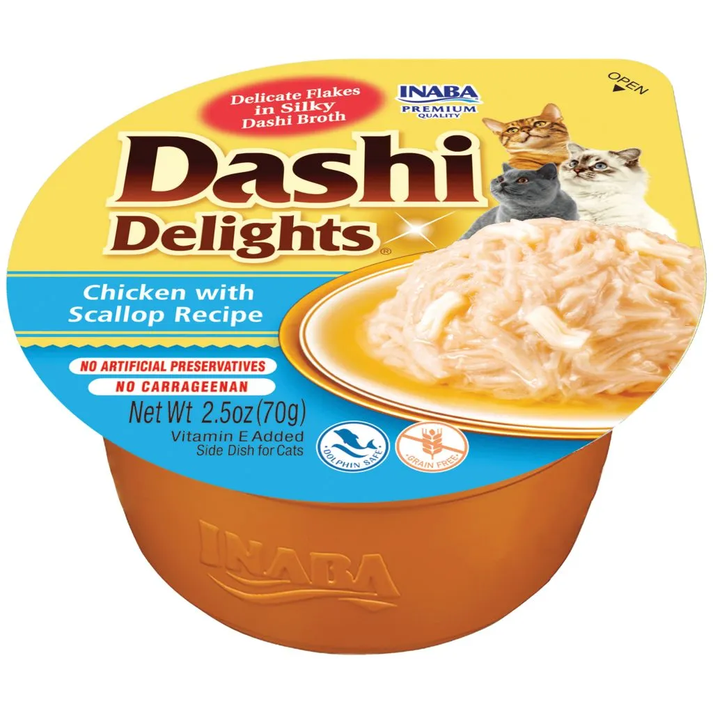 Dashi Delights for Cat, Chicken with Scallop Recipe (Each: 1 Cup)