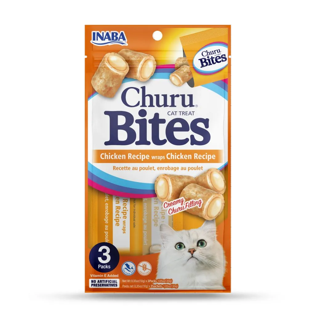 Churu Bites for Cat, Chicken Recipe (Each: 3 Tubes)