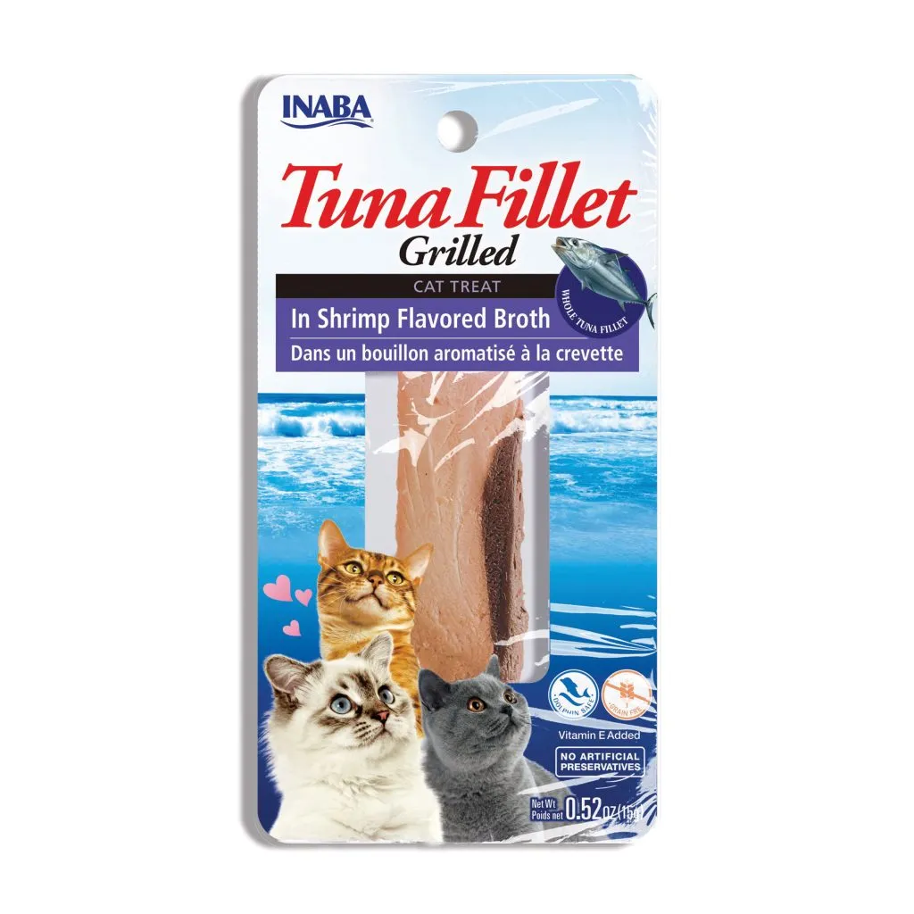 Grilled Fillets for Cat, Tuna in Shrimp Flavored Broth (Each: 1 Fillets)