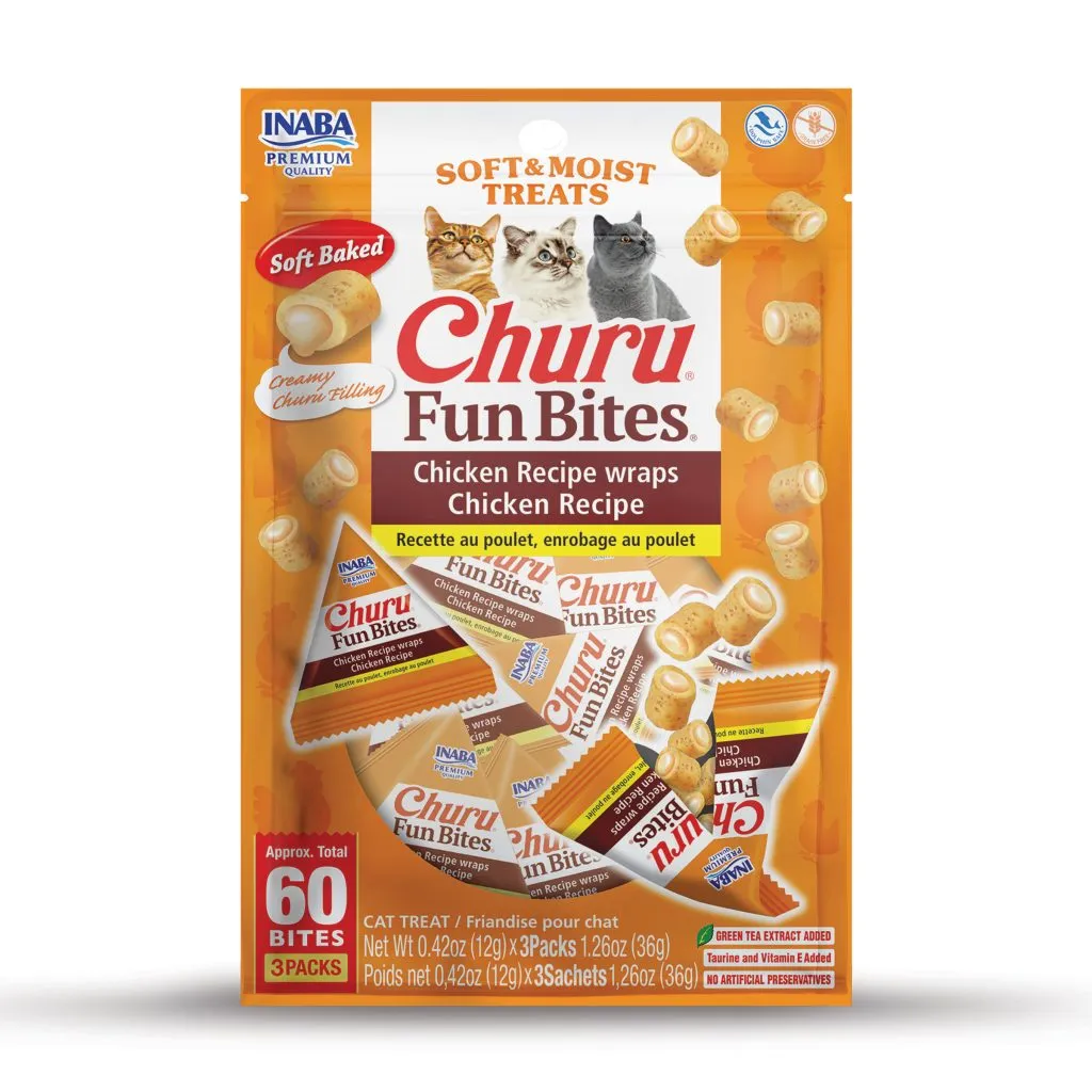 Churu Fun Bites for Cat, Chicken Recipe (Each: 3 Tetra Bags)