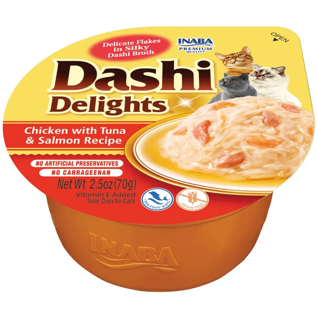 Dashi Delights for Cat, Chicken with Tuna & Salmon Recipe (Each: 1 Cup)