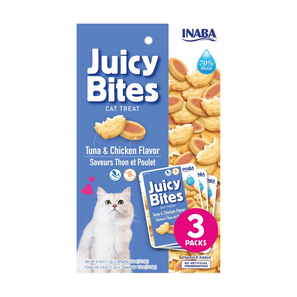 Juicy Bites for Cat, Tuna and Chicken Flavor (Each: 3 Pouches)