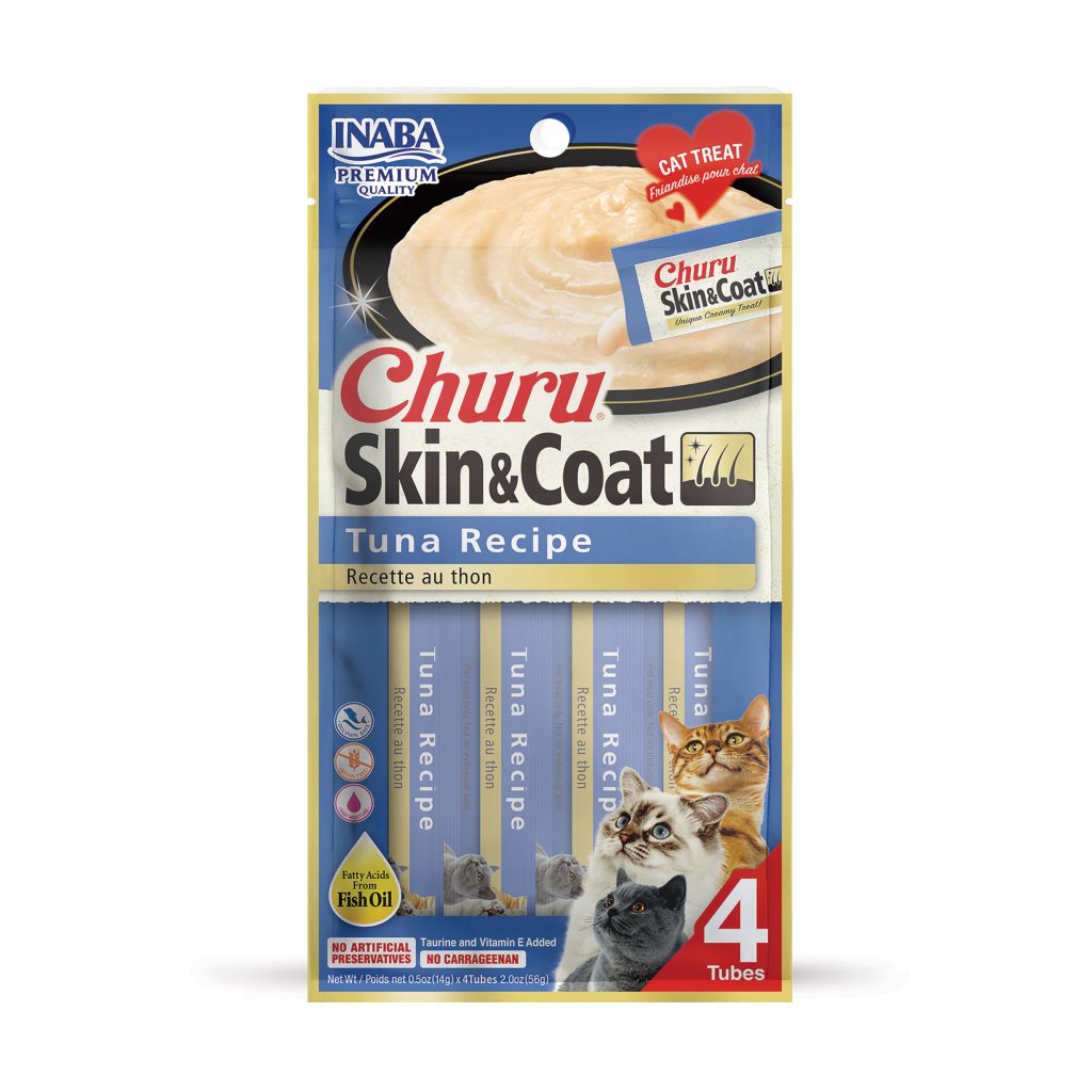Churu Skin & Coat for Cat, Tuna Recipe (Each: 4 Tubes)