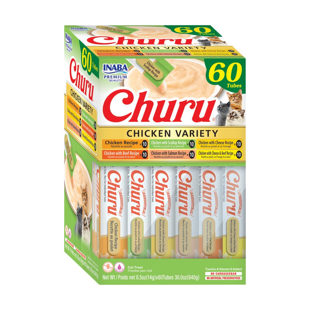 Churu for Cat, Chicken Variety Box (Each: 60 Tubes)