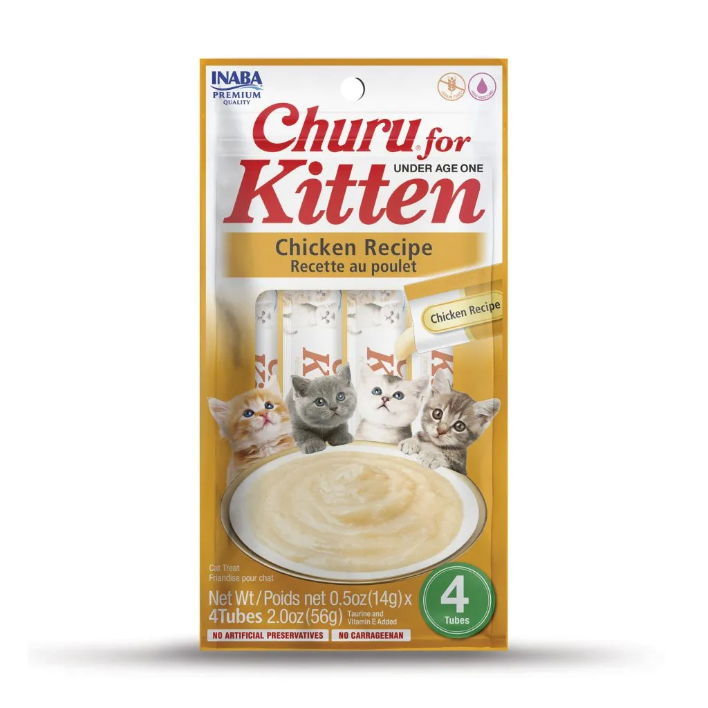 Churu Kitten for Cat, Chicken Recipe (Each: 4 Tubes)