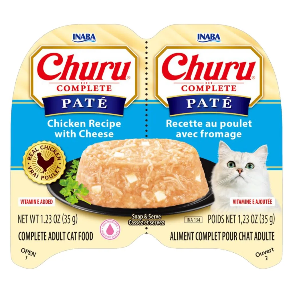 Churu Complete Pate for Cat, Chicken Recipe with Cheese (Each: 2 Cups)