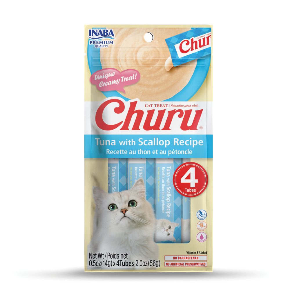 Churu for Cat, Tuna with Scallop Recipe (Each: 4 Tubes)
