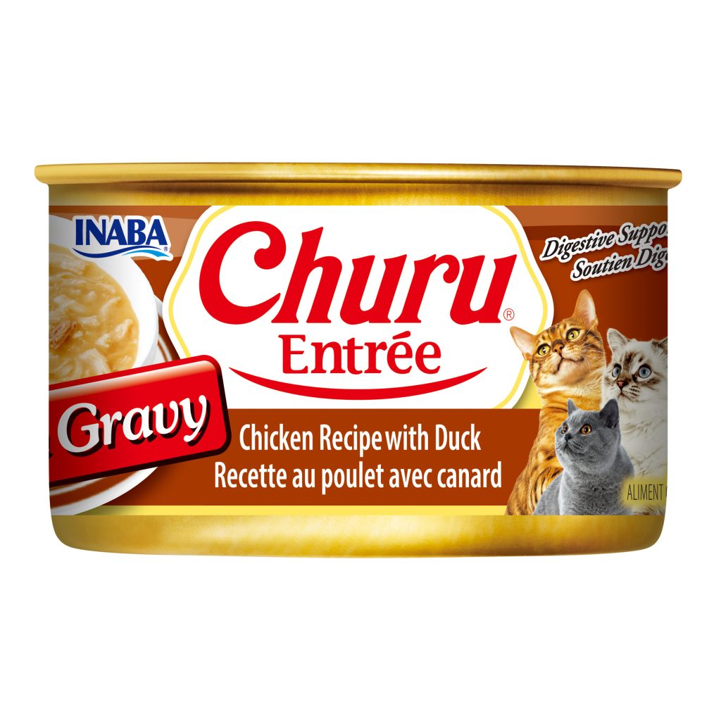 Churu Entree in Gravy for Cat, Chicken Recipe with Duck (Each: 1 Can)