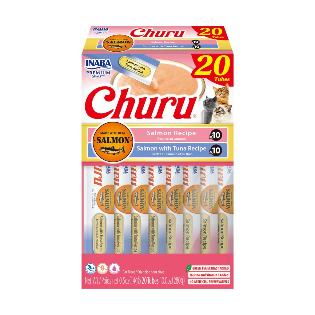 Salmon Churu for Cat, Salmon & Tuna Variety (Each: 20 Tubes)