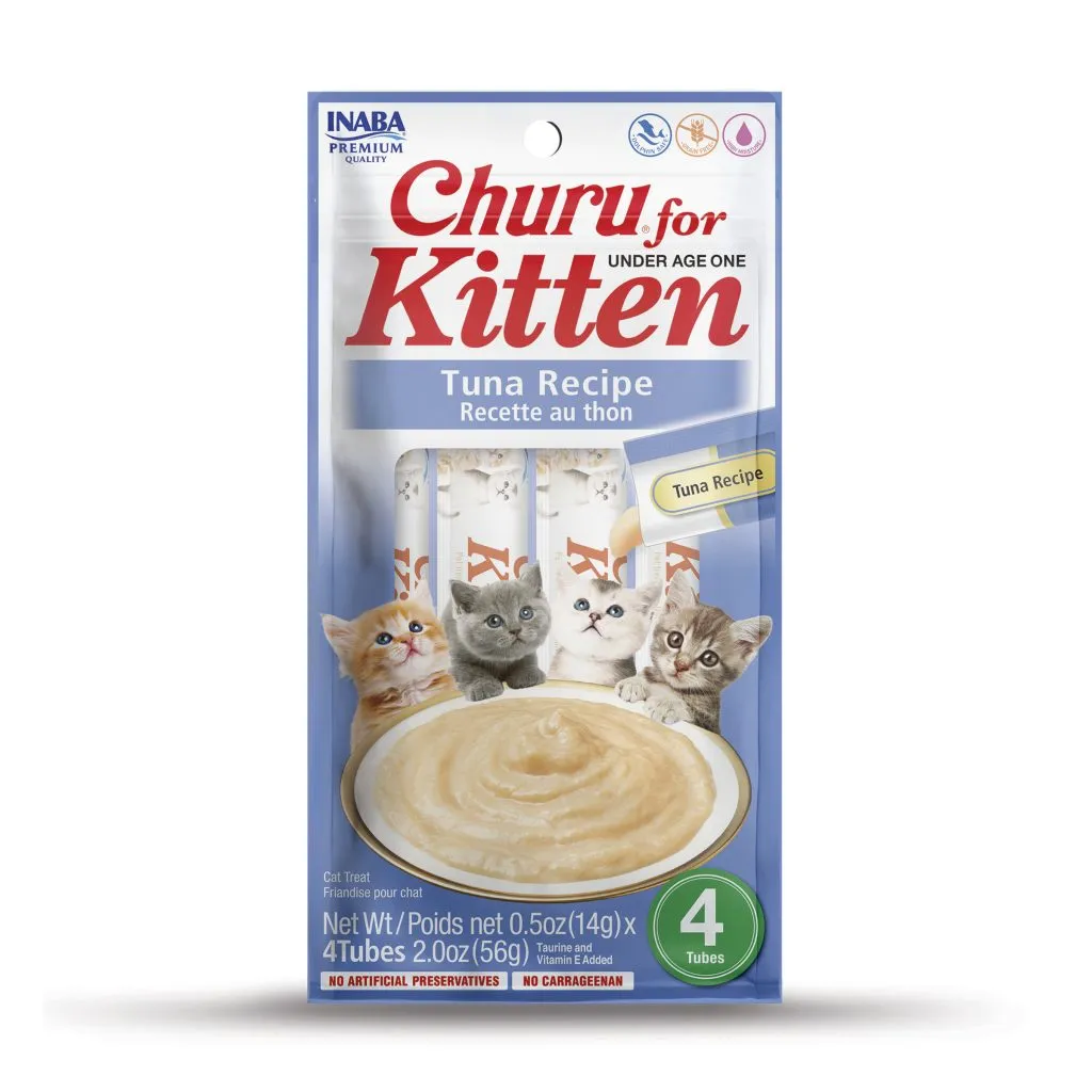 Churu Kitten for Cat, Tuna Recipe (Each: 4 Tubes)