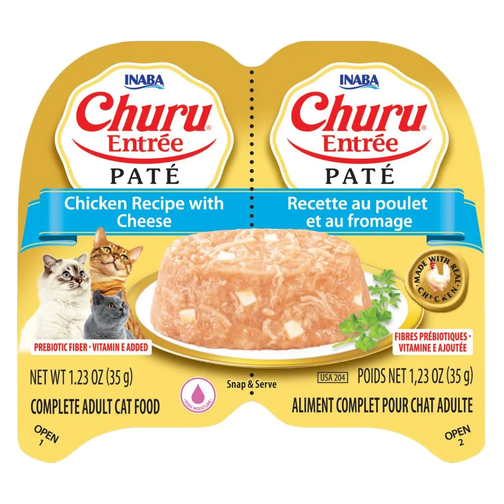 Churu Entree Pate for Cat, Chicken Recipe with Cheese (Each: 2 Cups)