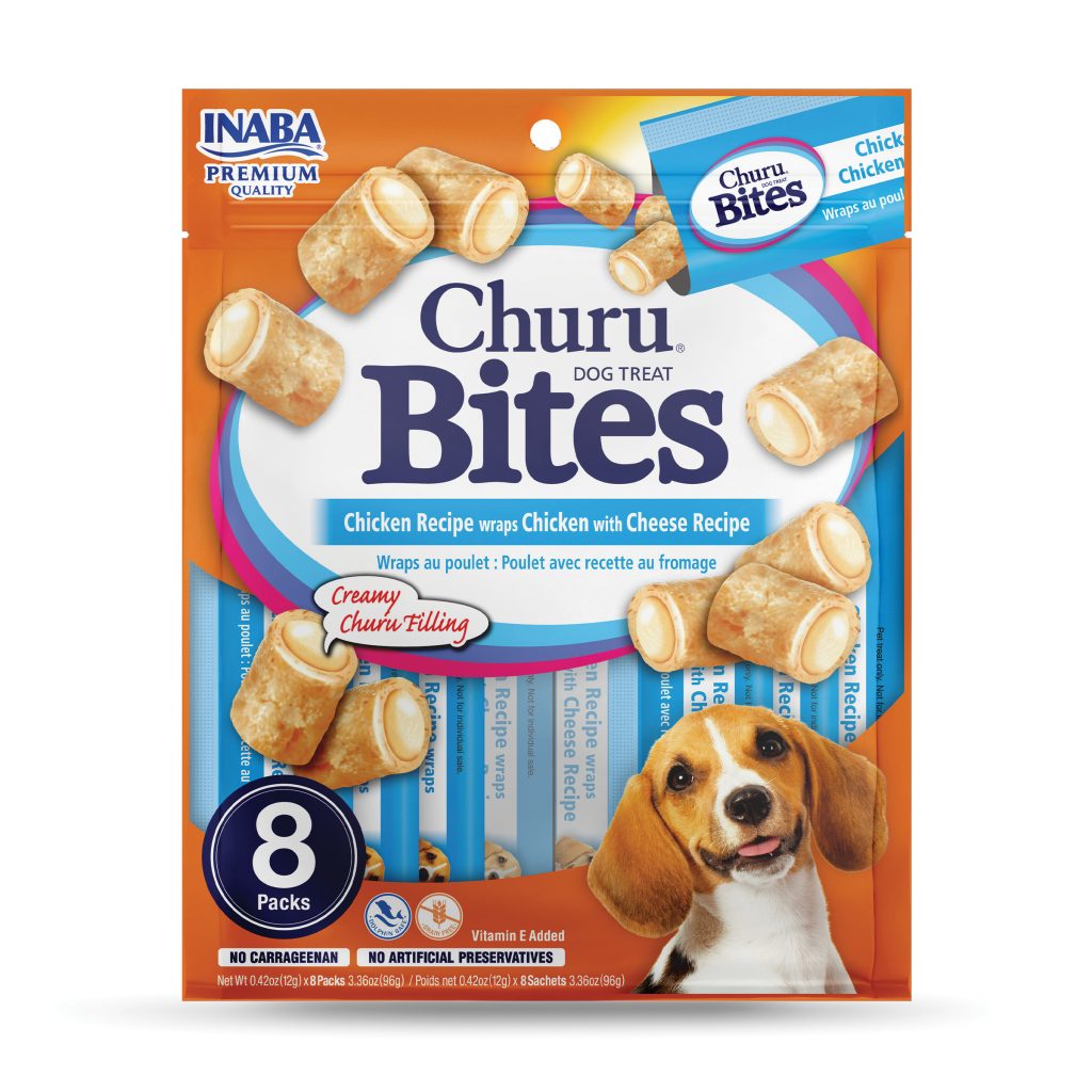 Churu Bites for Dog, Chicken with Cheese Recipe (Each: 8 Tubes)