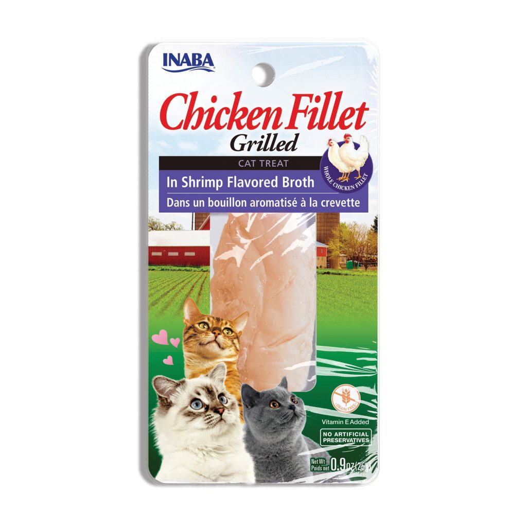 Grilled Fillets for Cat, Chicken in Shrimp Flavored Broth (Each: 1 Fillets)