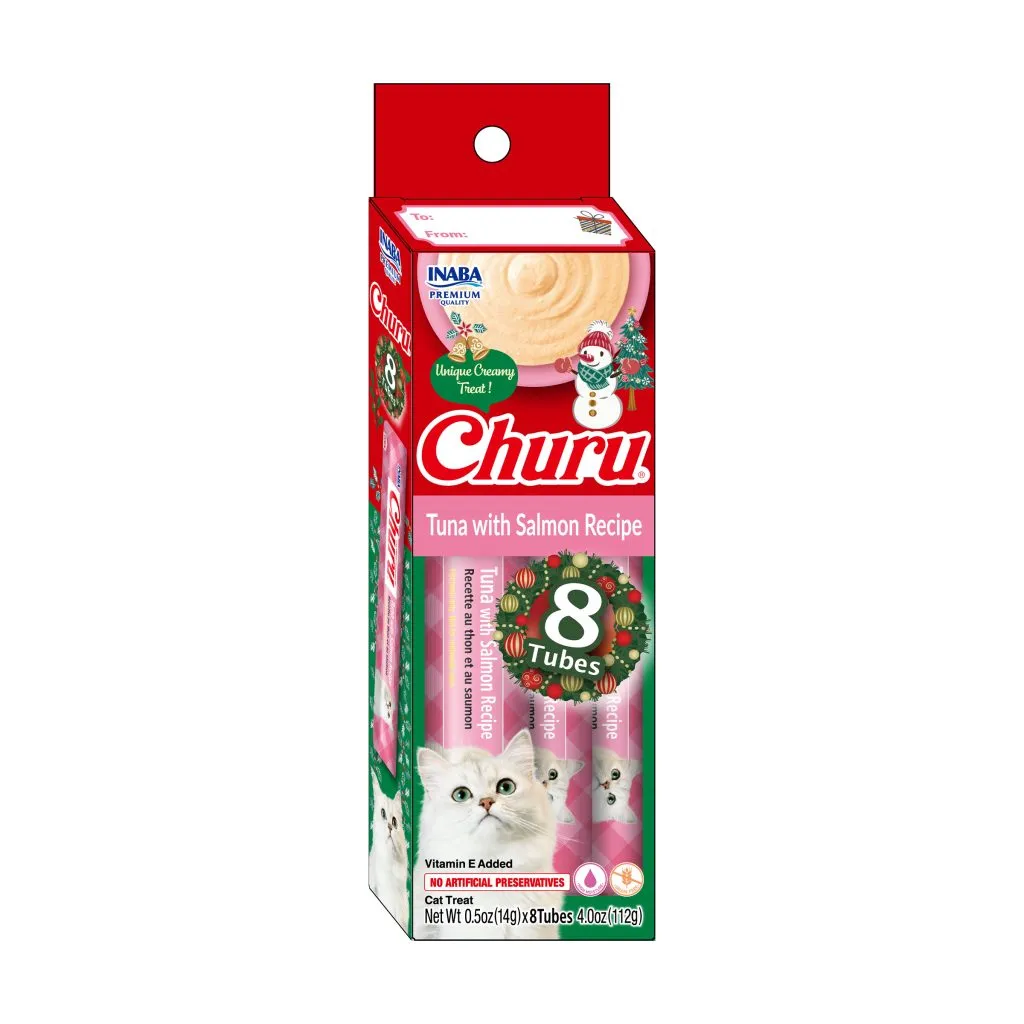 [CHRISTMAS] Churu for Cat, Tuna with Salmon Recipe (Each: 8 Tubes)