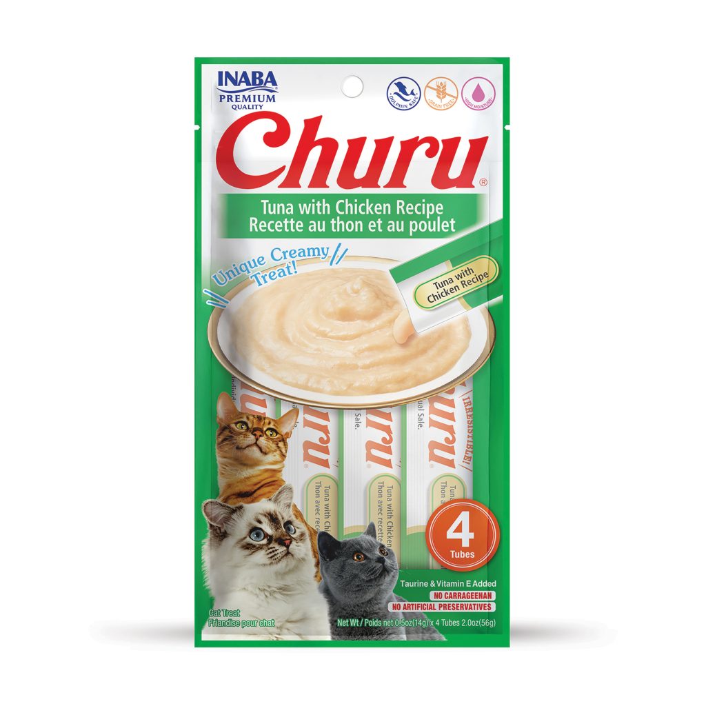Churu for Cat, Tuna with Chicken Recipe (Each: 4 Tubes)