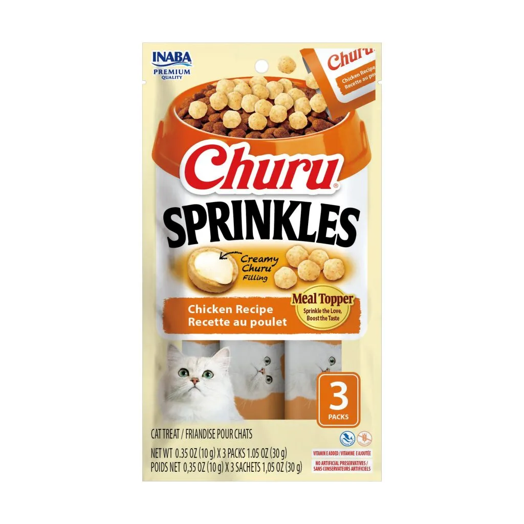 Churu Sprinkles for Cat, Chicken Recipe (Each: 3 Tubes)