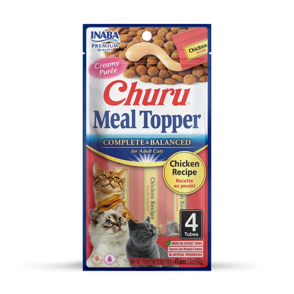 Churu Meal Topper for Cat, Chicken Recipe (Each: 4 Tubes)