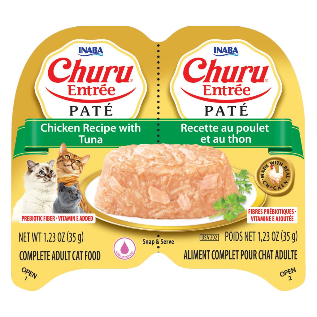 Churu Entree Pate for Cat, Chicken Recipe with Tuna (Each: 2 Cups)