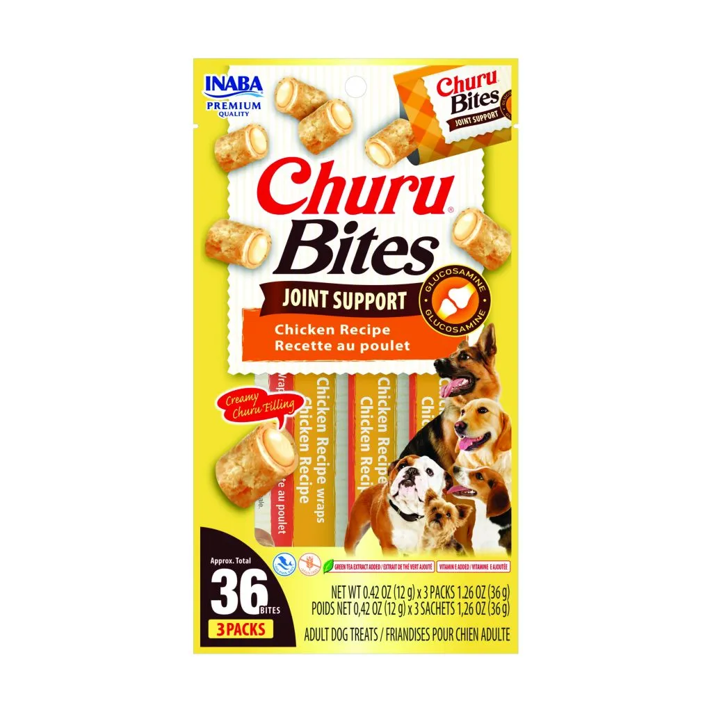 Churu Bites Joint Support for Dog, Chicken Recipe (Each: 3 Tubes)