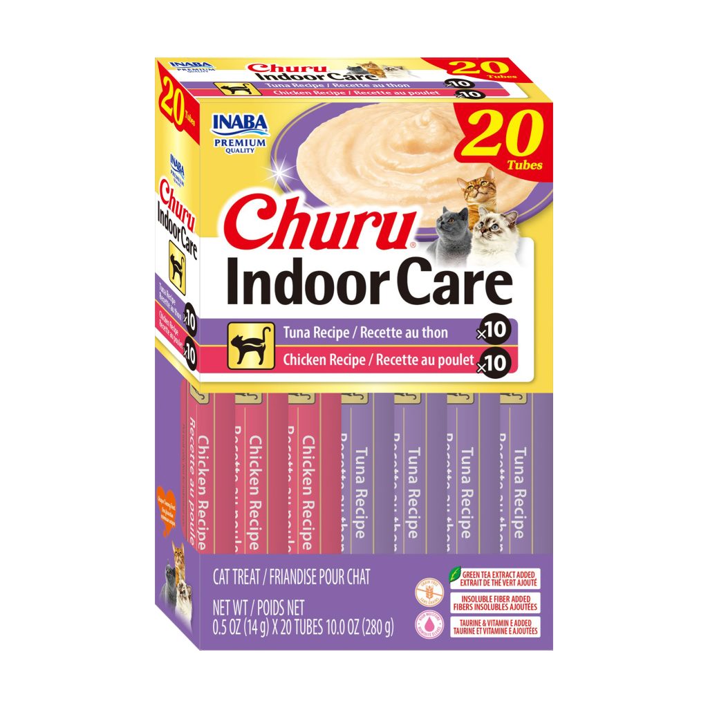 Churu Indoor Care for Cat, Tuna & Chicken Variety (Each: 20 Tubes)