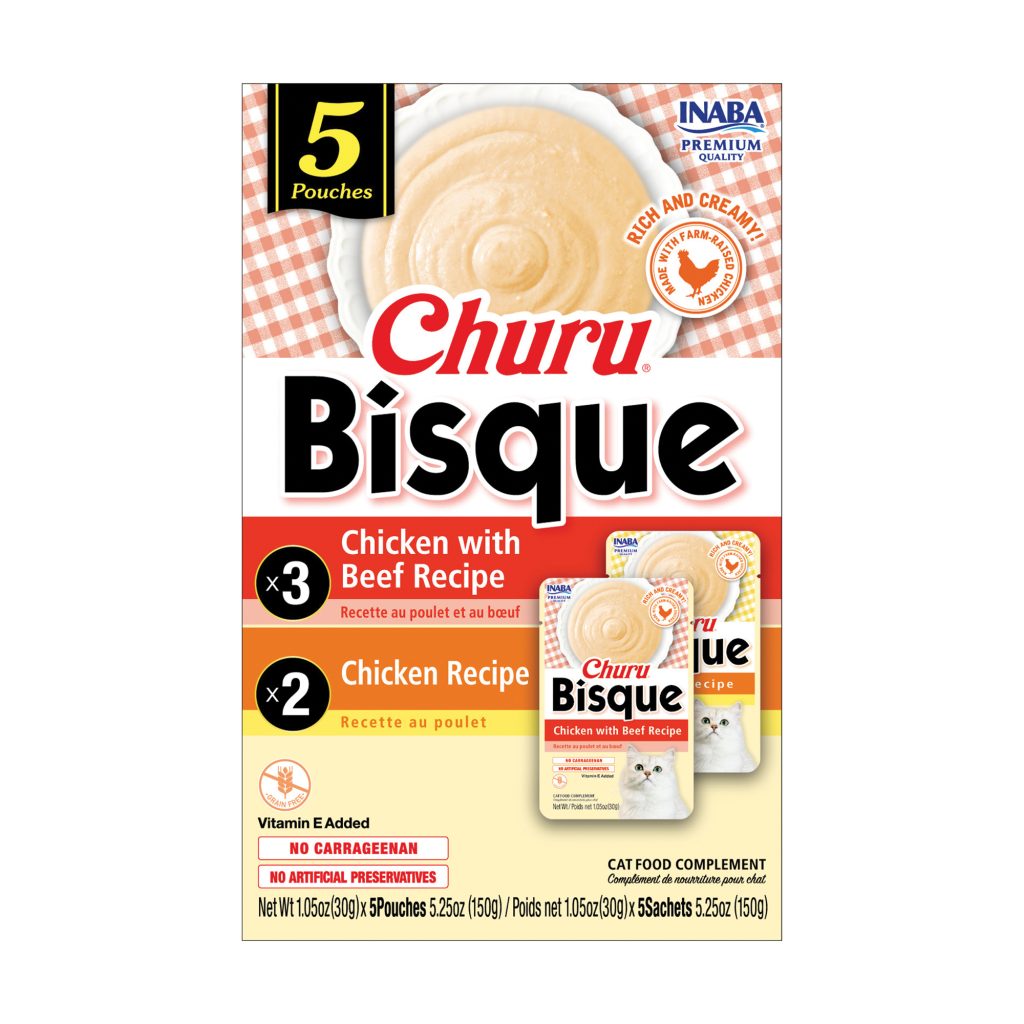 Churu Bisque for Cats, Chicken Variety Pack (Each: 5 Pouches)