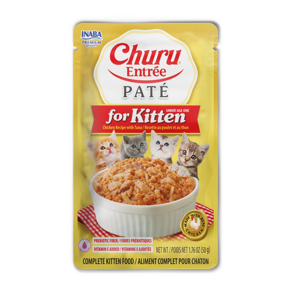 Churu Entree Pate Kitten for Cat, Chicken Recipe with Tuna (Each: 1 Pouch)
