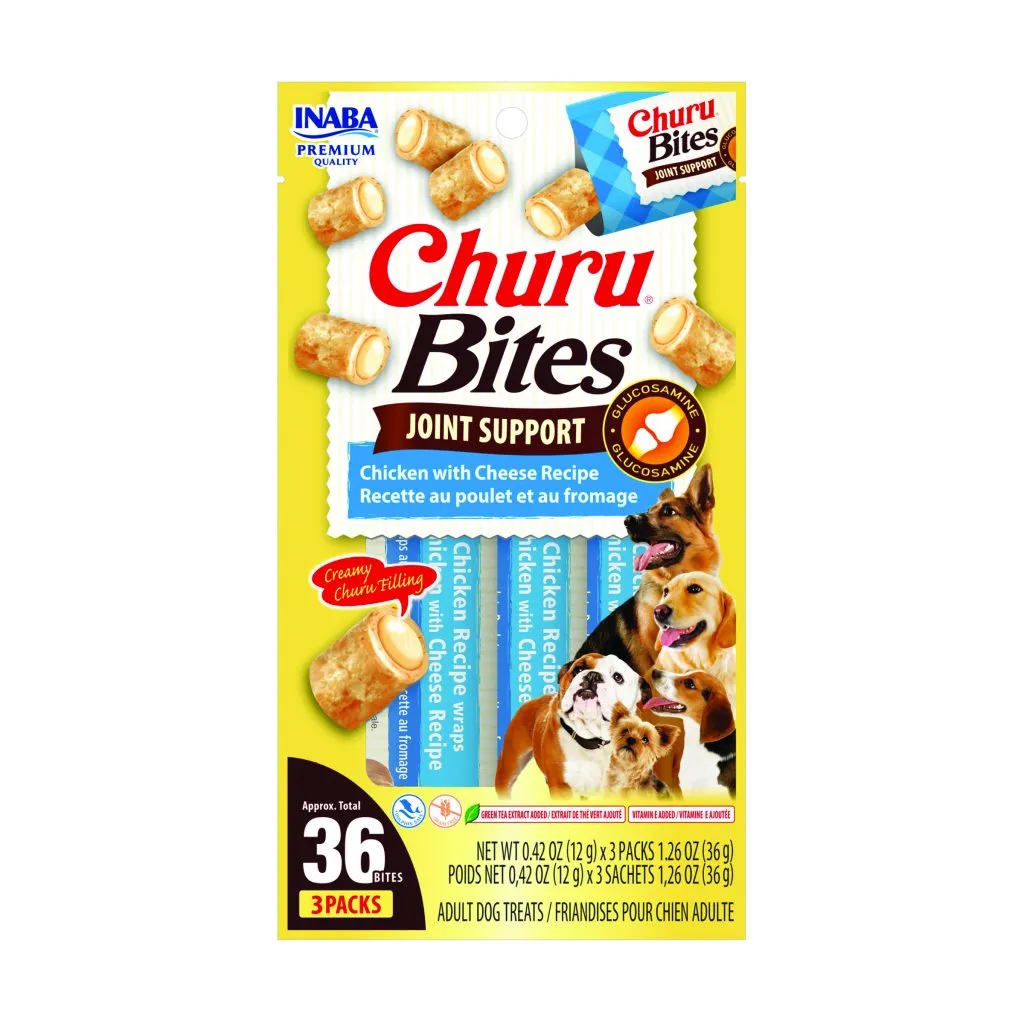 Churu Bites Joint Support for Dog, Chicken with Cheese Recipe (Each: 3 Tubes)