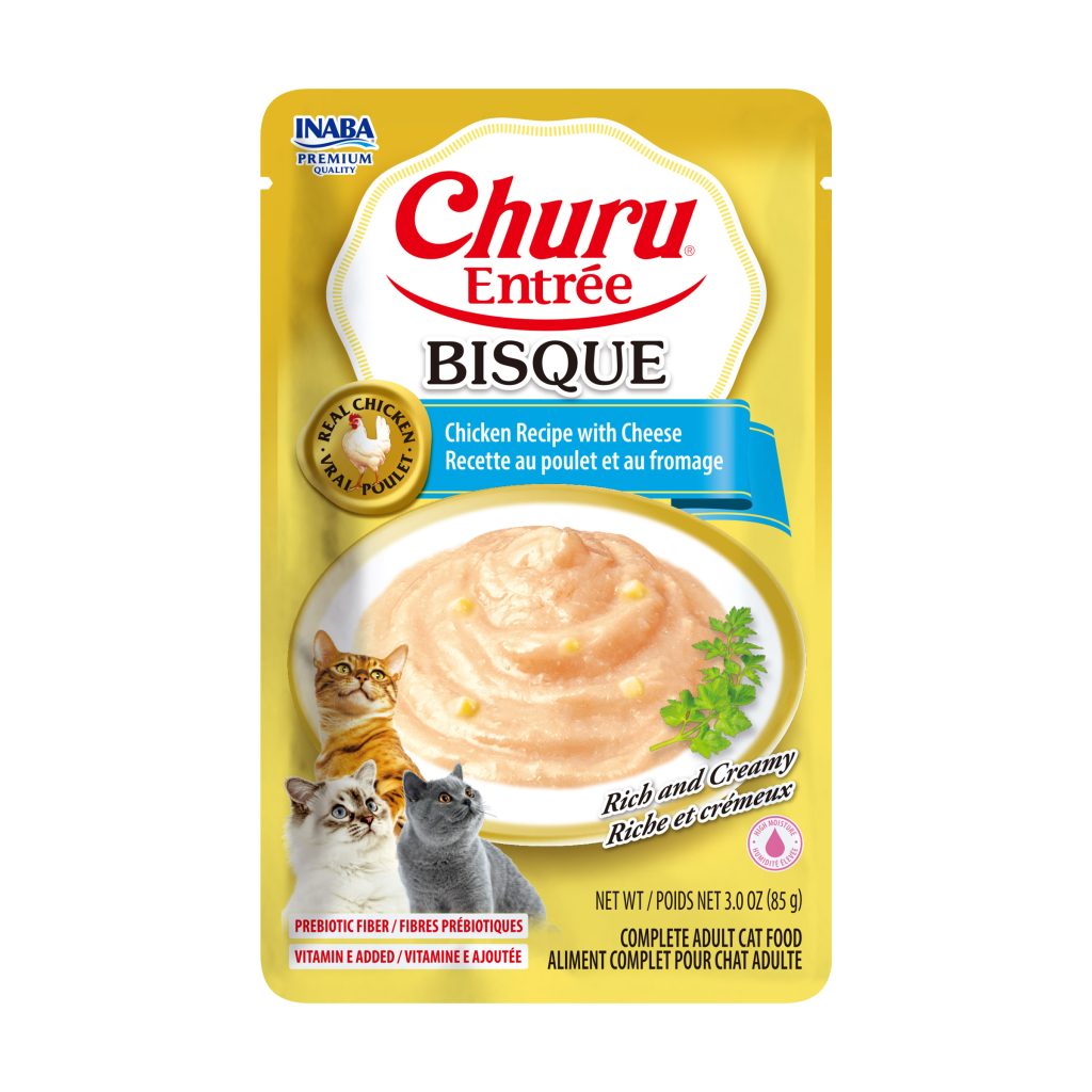 Churu Entree Bisque for Cat, Chicken Recipe with Cheese (Each: 1 Pouch)