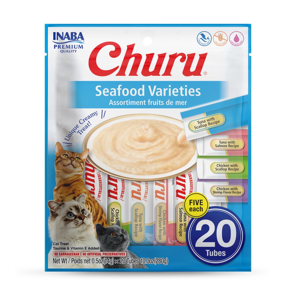 Churu for Cat, Seafood Variety Bag (Each: 20 Tubes)