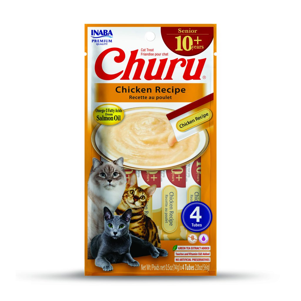Churu Senior 10+ for Cat, Chicken Recipe (Each: 4 Tubes)