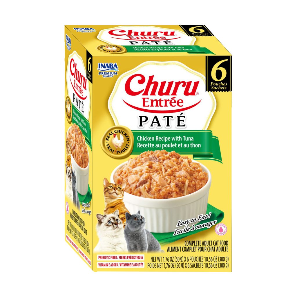 Churu Entree Pate for Cat, Chicken with Tuna Recipe (Each: 6 Pouches)