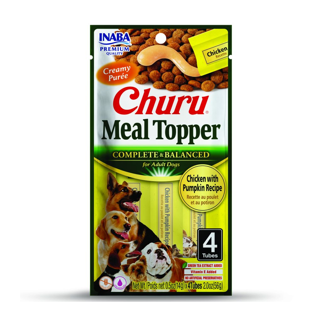 Churu Meal Topper for Dog, Chicken with Pumpkin Recipe (Each: 4 Tubes)
