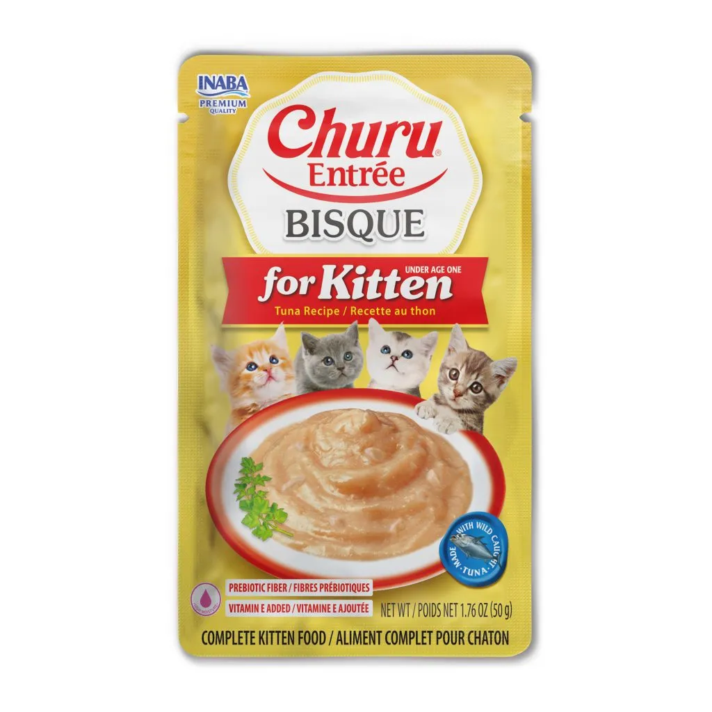 Churu Entree Bisque Kitten for Cat, Tuna Recipe (Each: 1 Pouch)