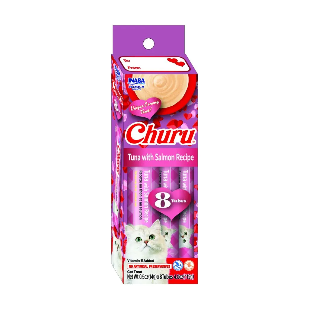 [VALENTINE'S DAY] Churu for Cat, Tuna with Salmon Recipe (Each: 8 Tubes)