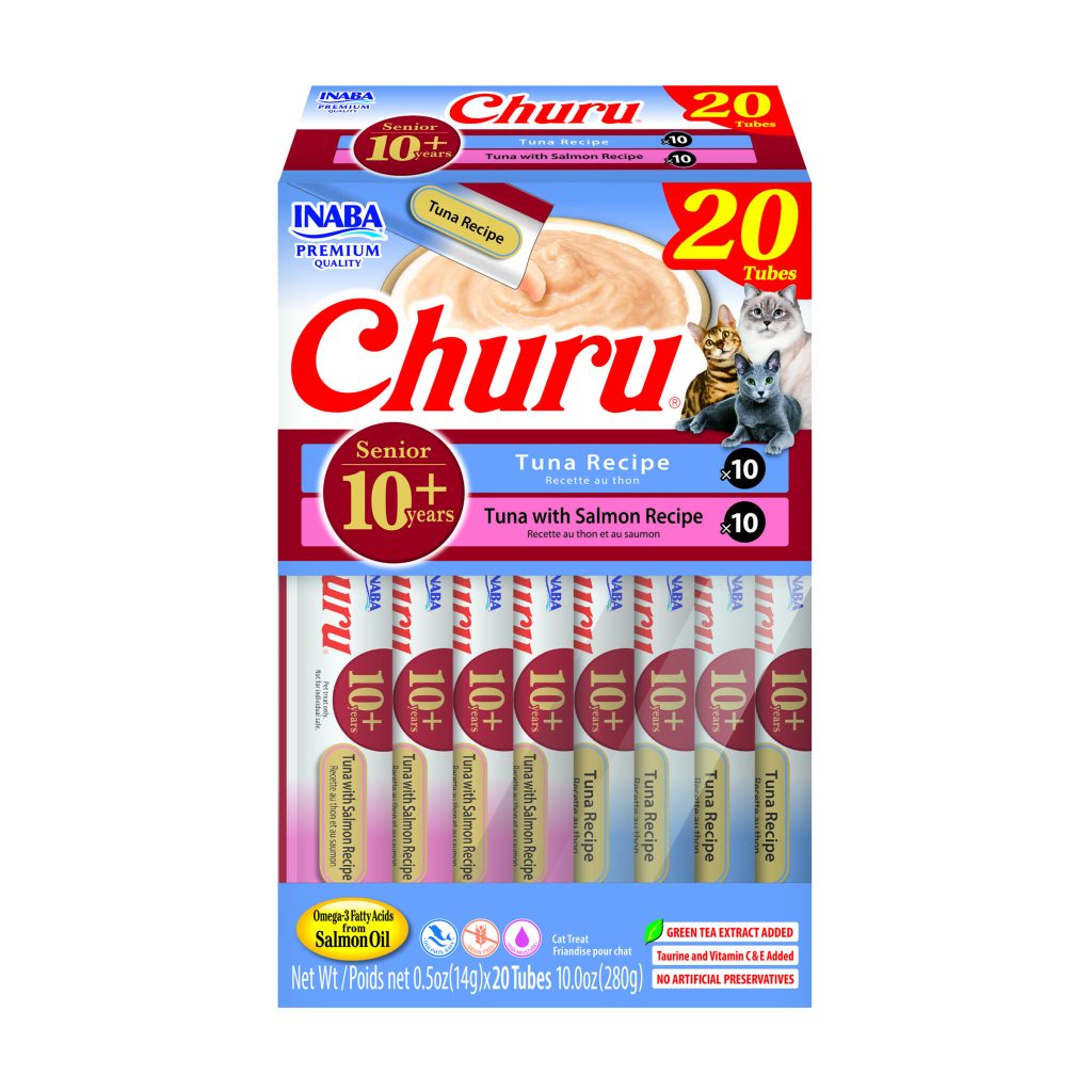 Churu Senior 10+ for Cat, Tuna Variety (Each: 20 Tubes)