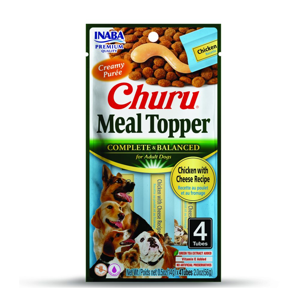 Churu Meal Topper for Dog, Chicken with Cheese Recipe (Each: 4 Tubes)