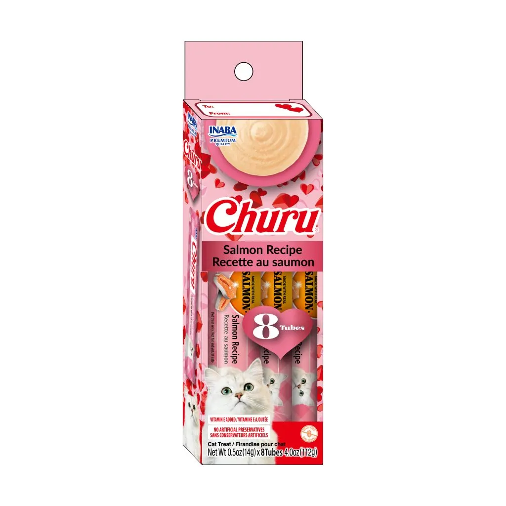 [VALENTINE'S DAY] Salmon Churu for Cat, Salmon Recipe (Each: 8 Tubes)