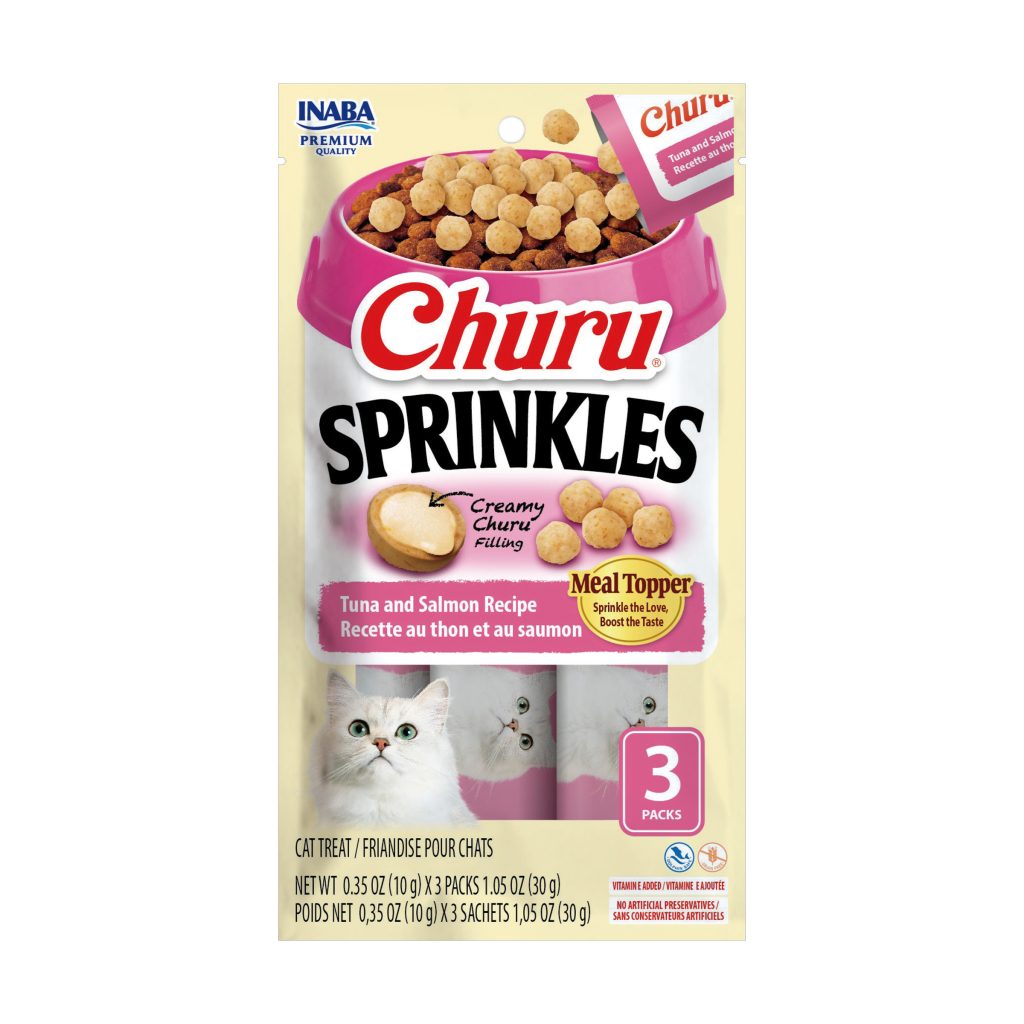 Churu Sprinkles for Cat, Tuna and Salmon Recipe (Each: 3 Tubes)