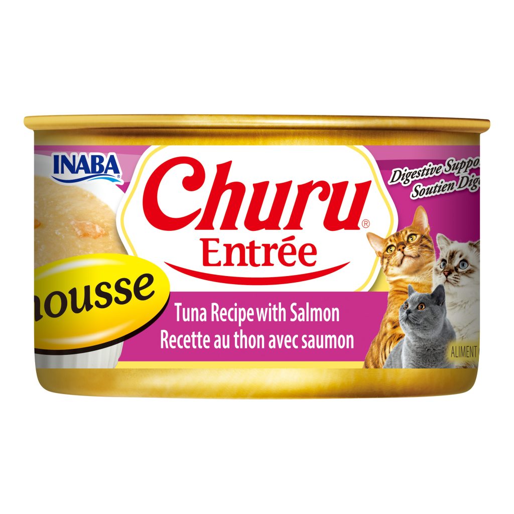 Churu Entree Mousse for Cat, Tuna Recipe with Salmon (Each: 1 Can)