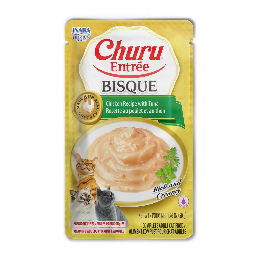 Churu Entree Bisque for Cat, Chicken Recipe with Tuna (Each: 1 Pouch)
