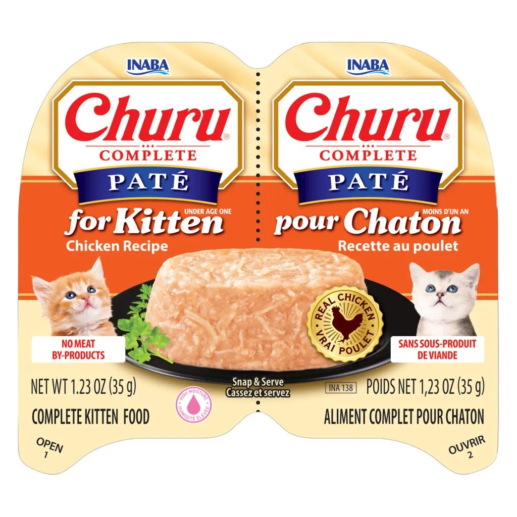 Churu Complete Pate Kitten for Cat, Chicken Recipe (Each: 2 Cups)