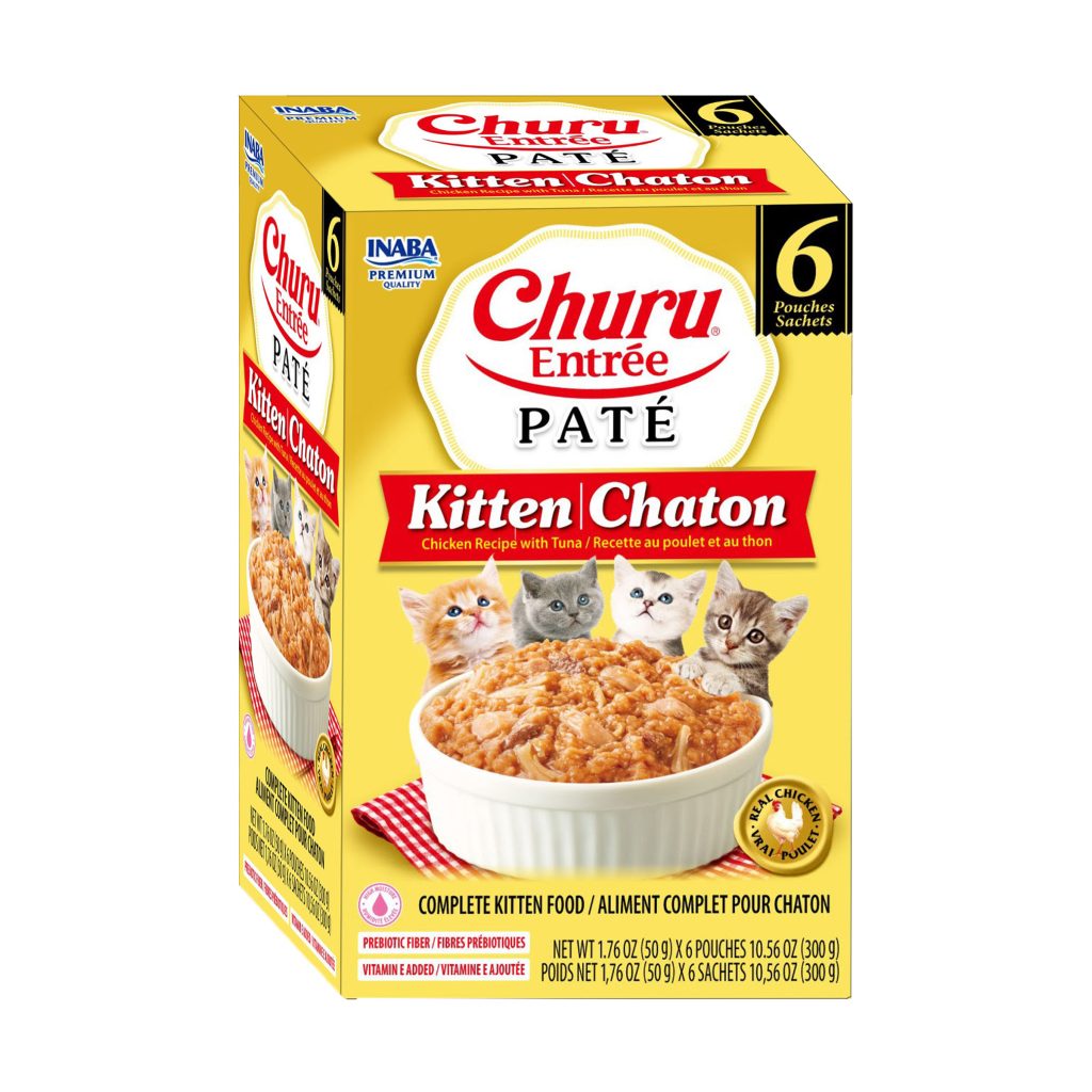 Churu Entree Pate Kitten for Cat, Chicken Recipe with Tuna (Each: 6 Pouches)