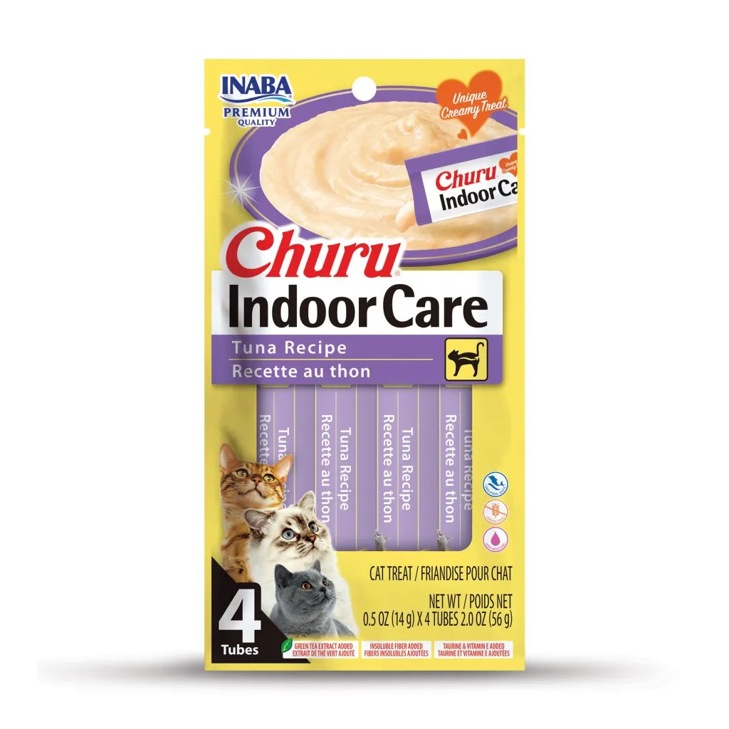 Churu Indoor Care for Cat, Tuna Recipe (Each: 4 Tubes)